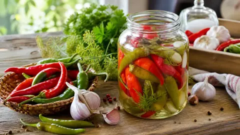 Перец острый маринованный: рецепт заготовки на зиму