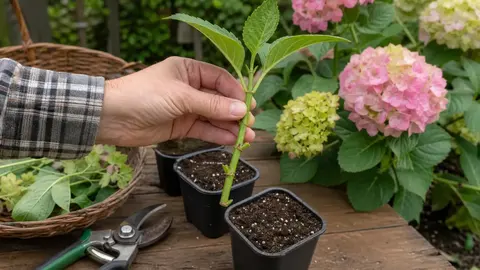 Как черенковать гортензию: сроки, заготовка и укоренение