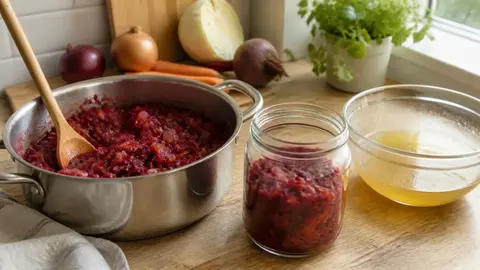 Борщевая заправка из свёклы и моркови: как сделать полуфабрикат на зиму