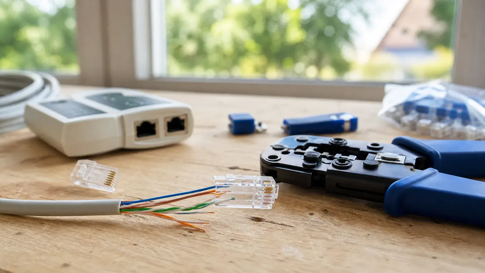 RJ-45: распиновка, схема обжима и цвета витой пары